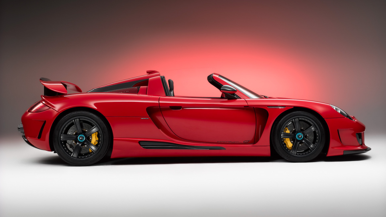 Porshe Carrera GT, красный