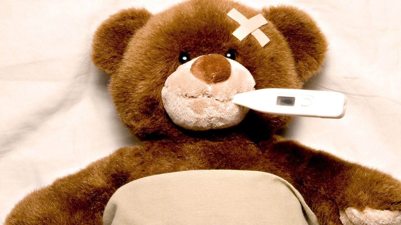 Заболевший мишка