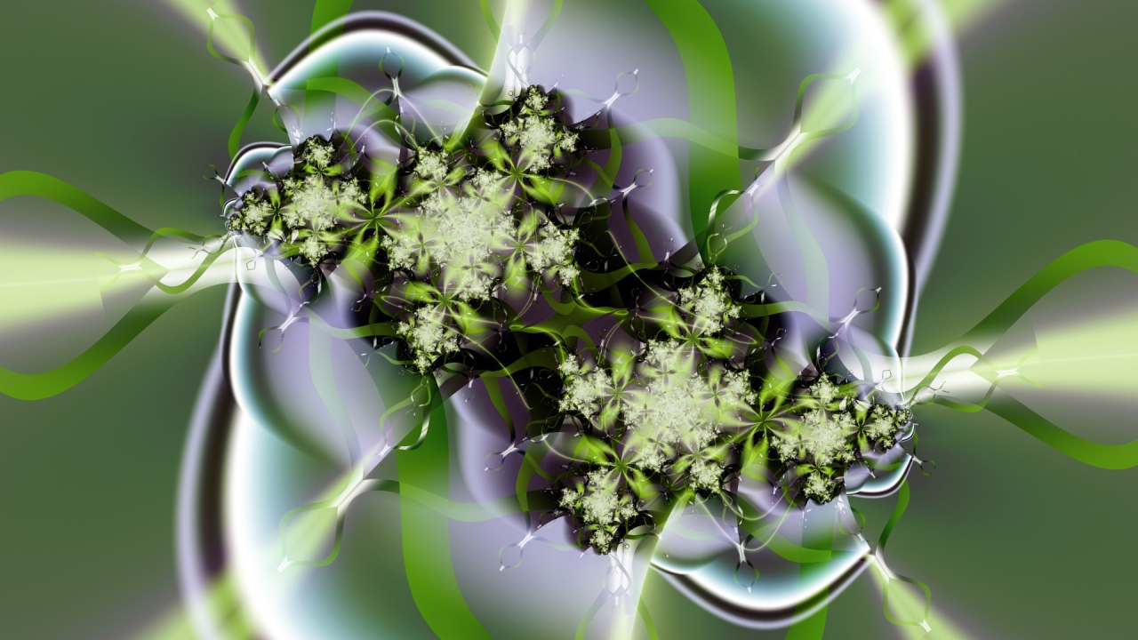 Зеленые цветы