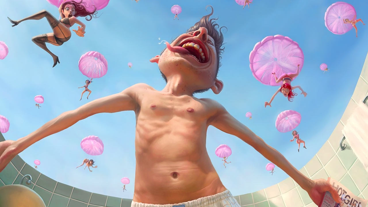 Девушки падают с неба