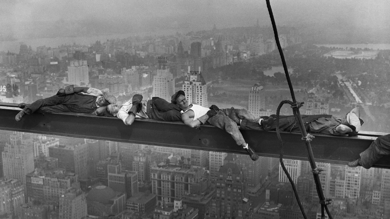 Так отдыхают монтажники