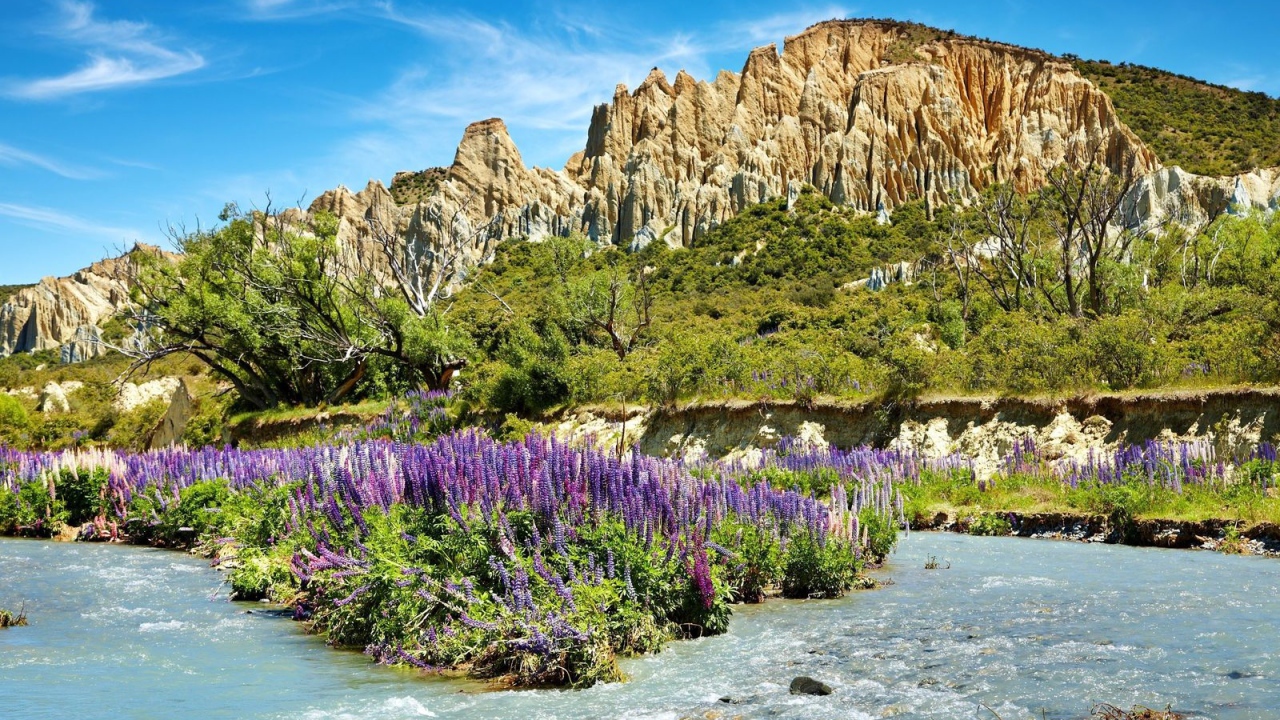 Скалы и речка