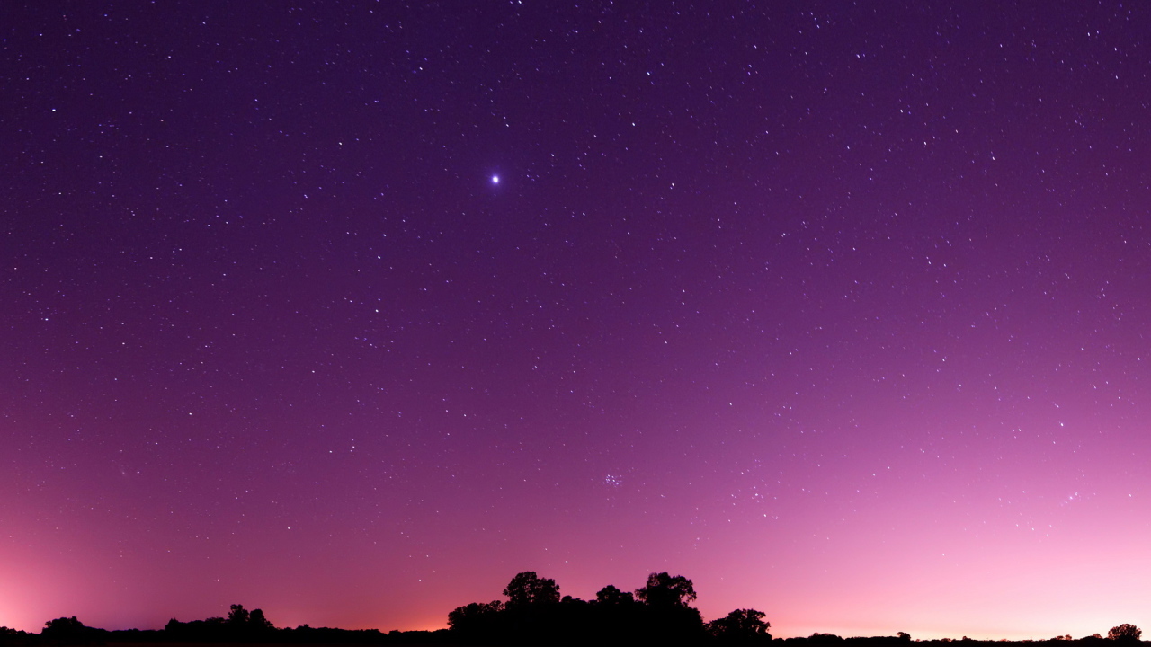 Фиолетовое небо