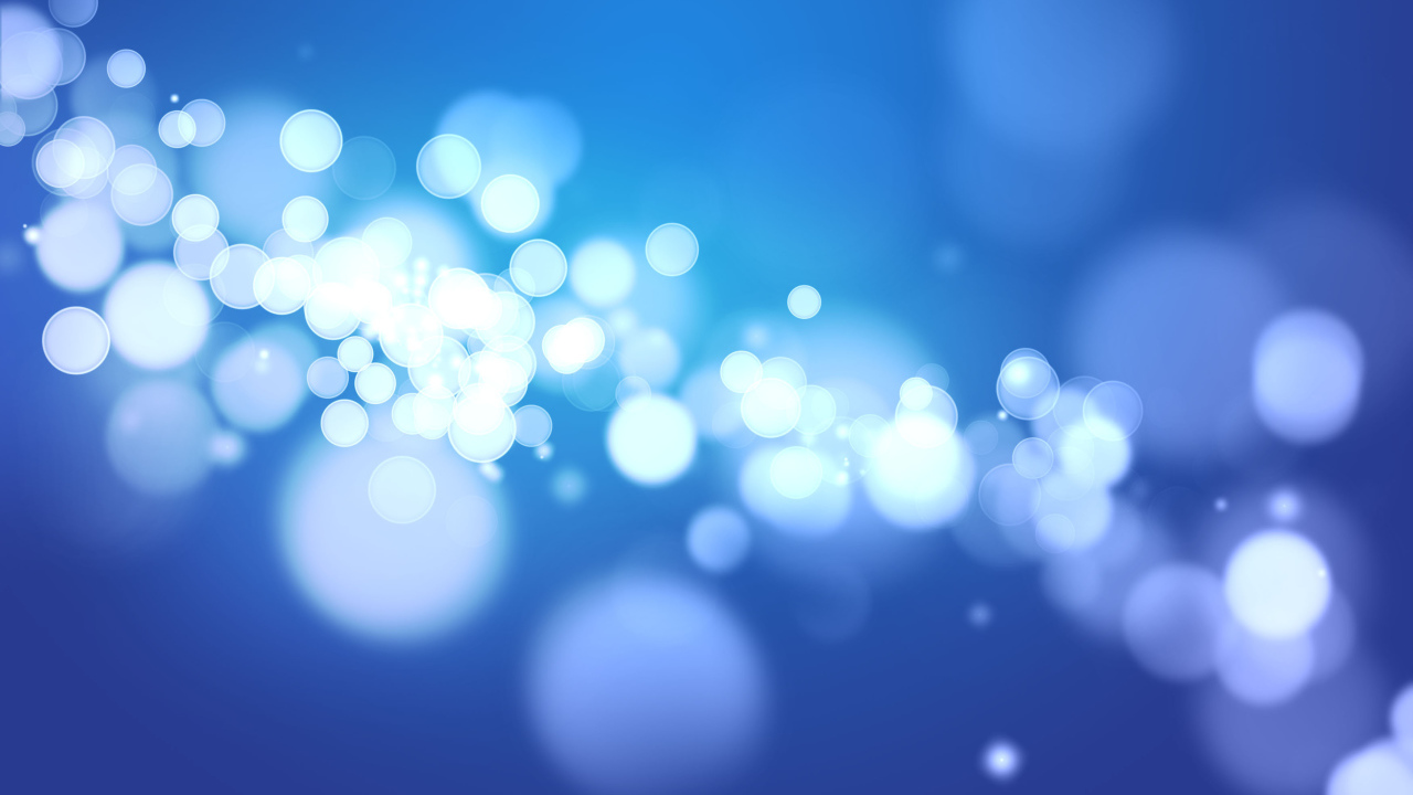 Блики на синем фоне