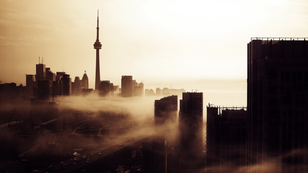 Город в тумане