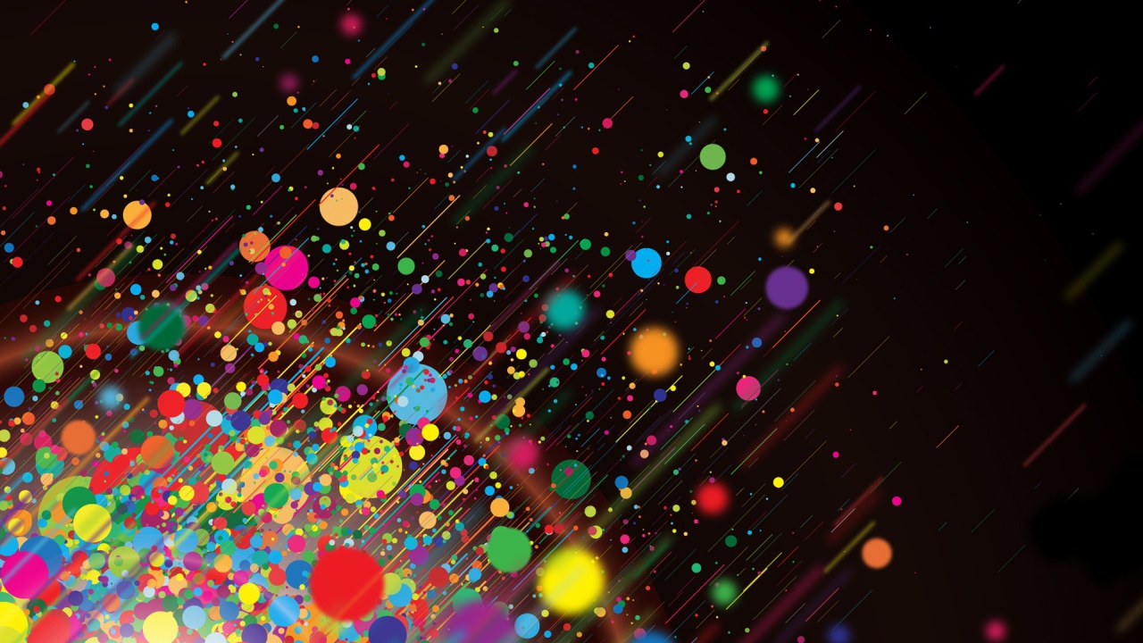 Разноцветные капли