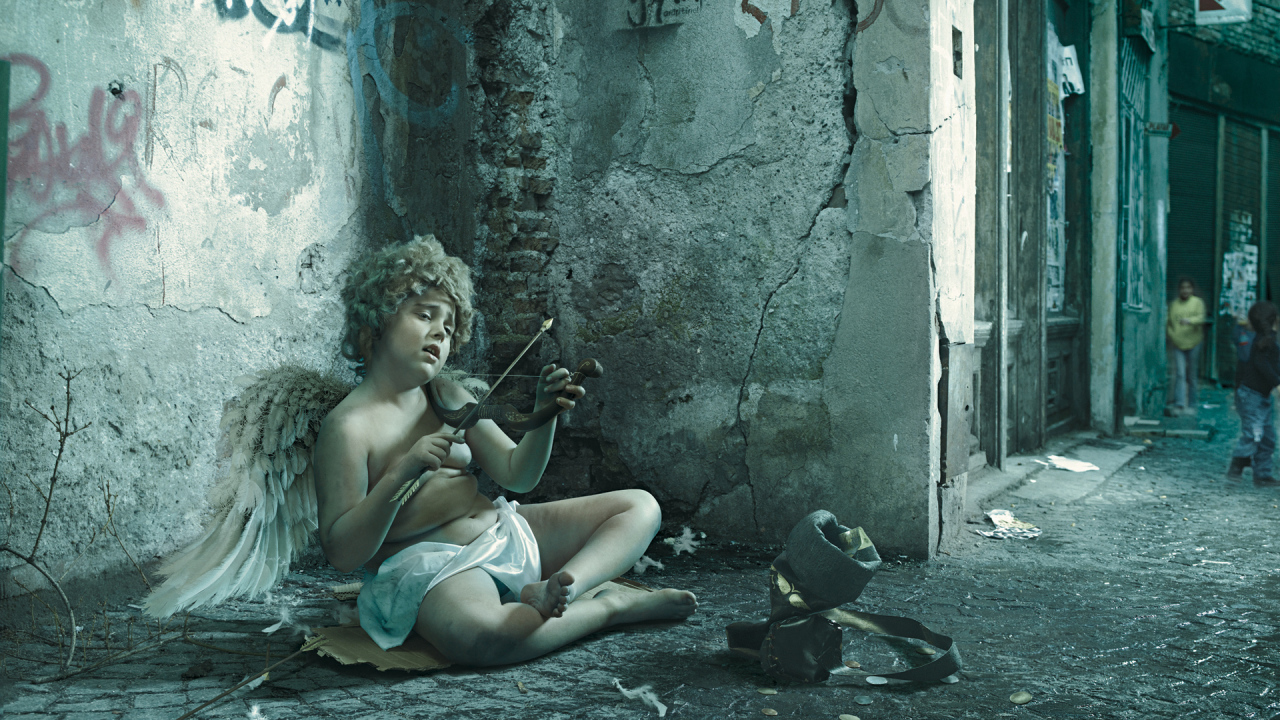 Купидон на улице