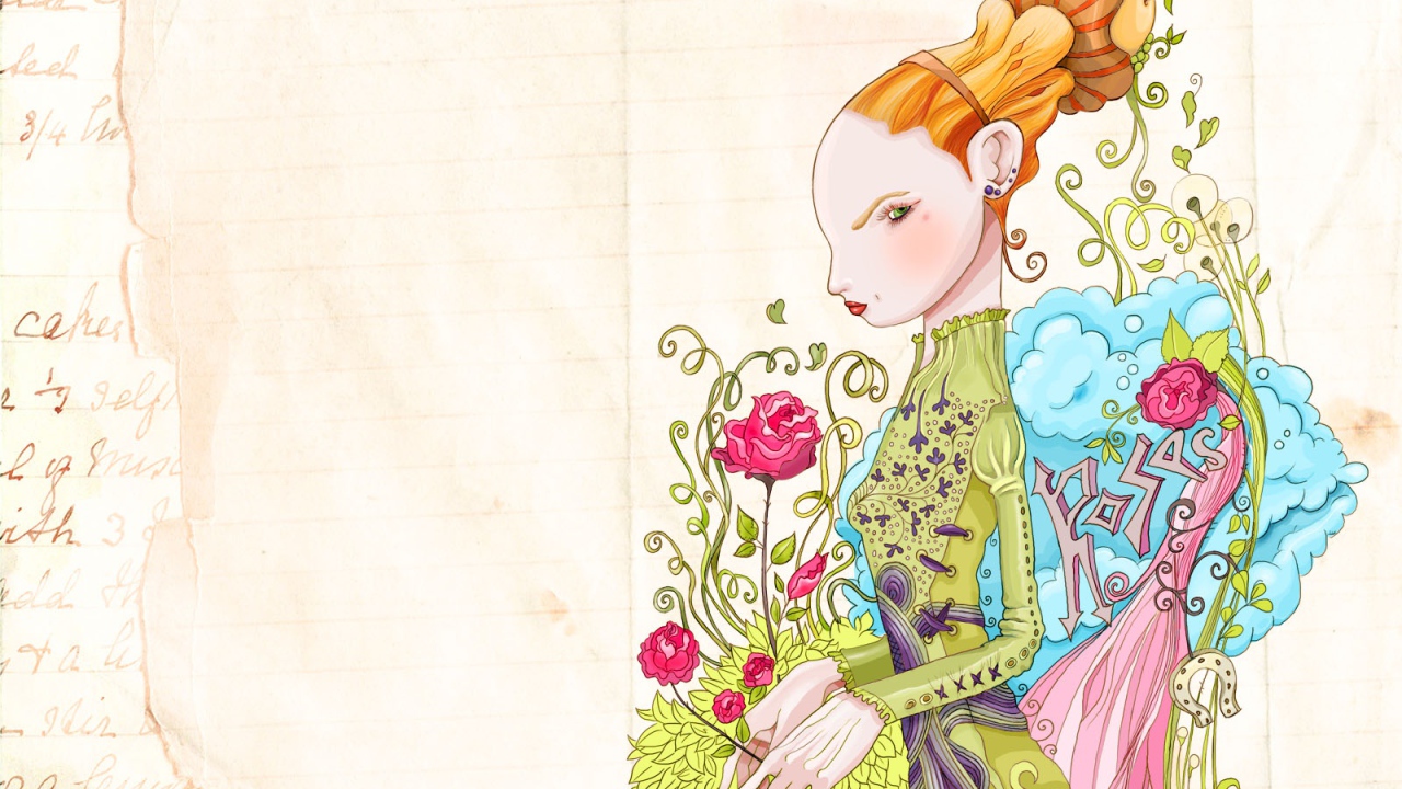 Дама с розами