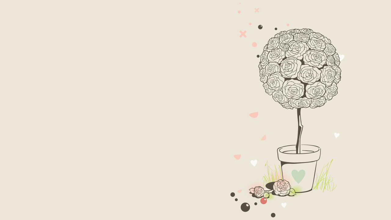 Горшок с розой