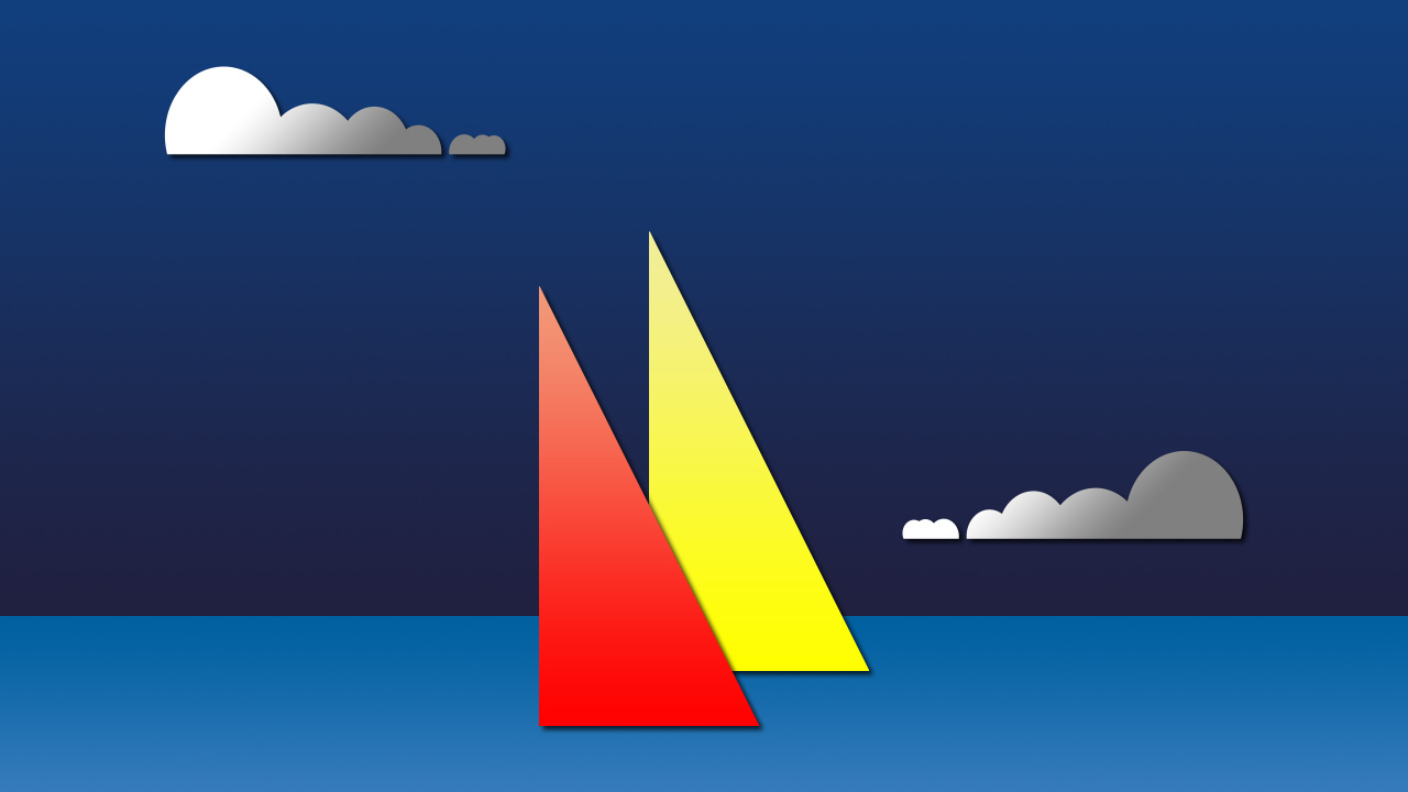 Парусники в стиле минимал