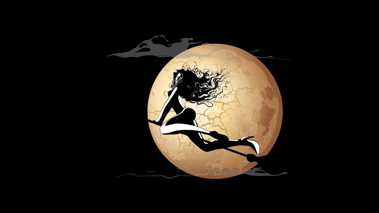 Ведьма на метле