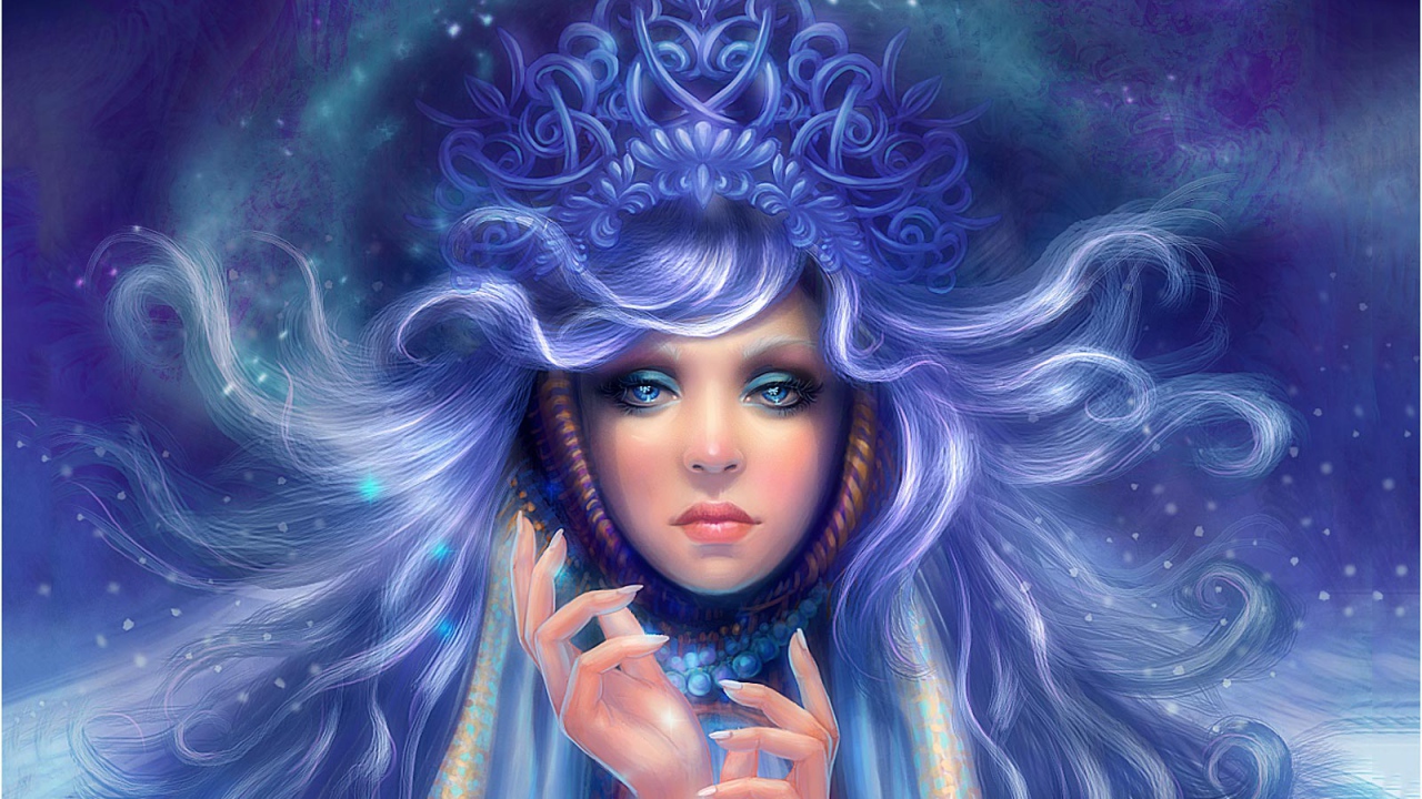 Девушка зима