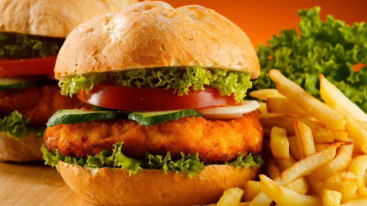 Аппетитный гамбургер