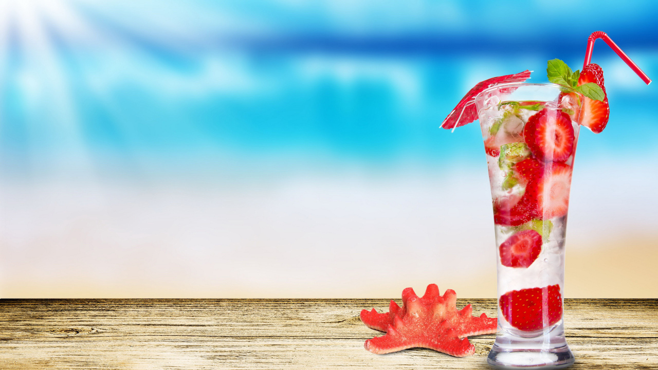 Коктейль из клубники