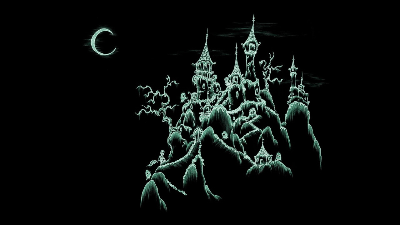 Замок на хэллоуин