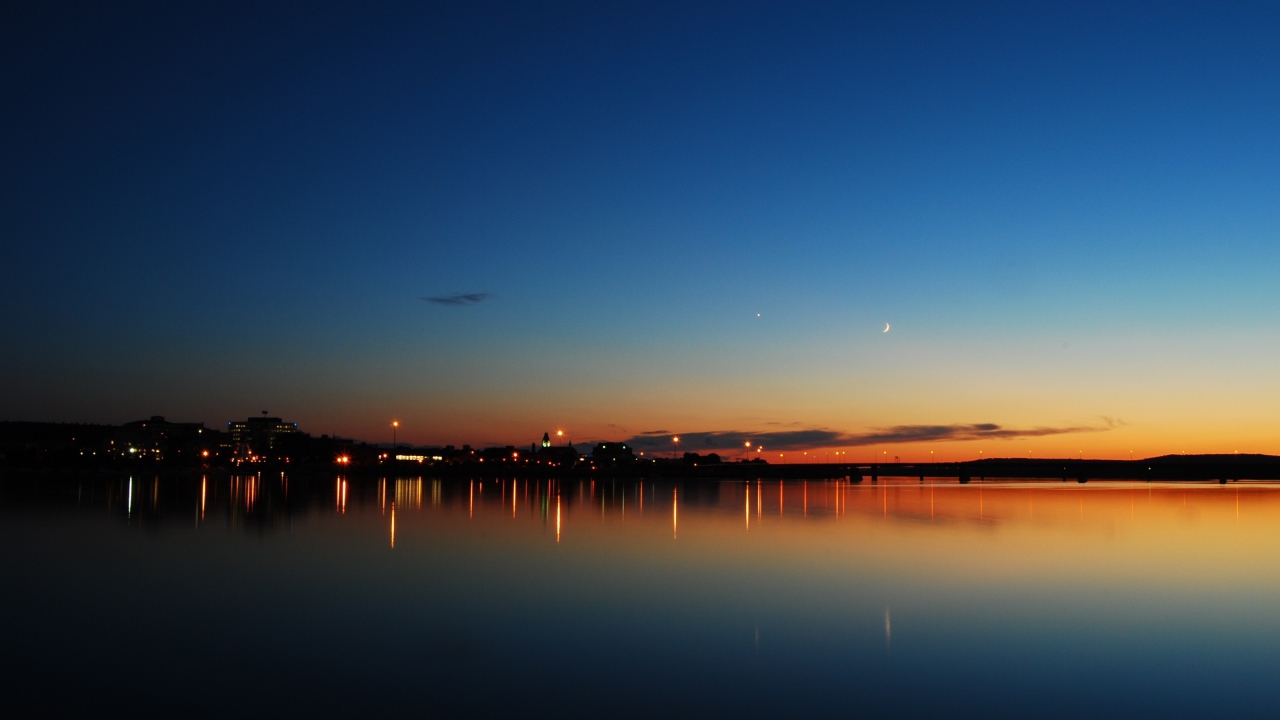 Ночь над озером