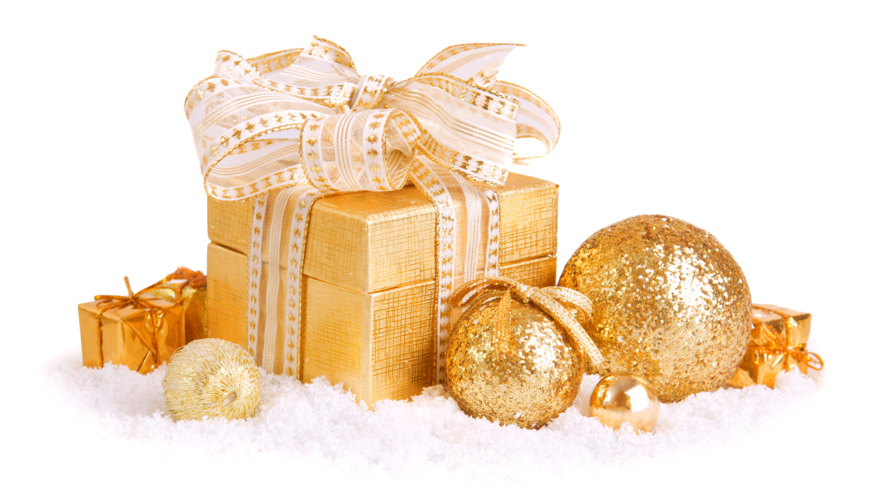 Новогодняя коробочка и шары