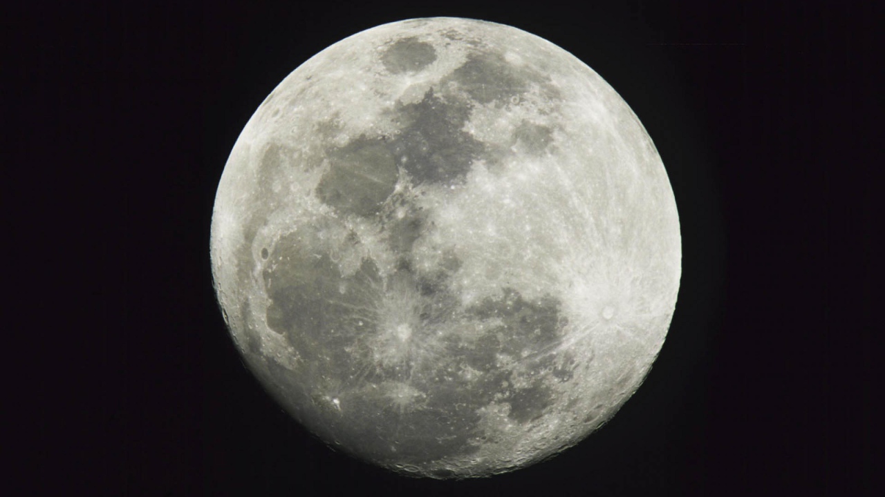 Полная Луна с Земли