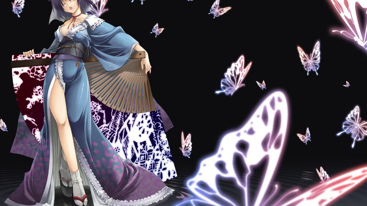 Девушка в японской одежде