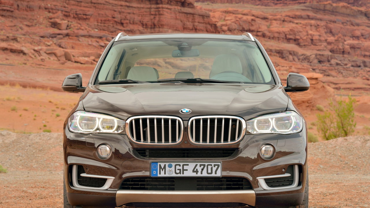 Коричневый BMW X4 кроссовер