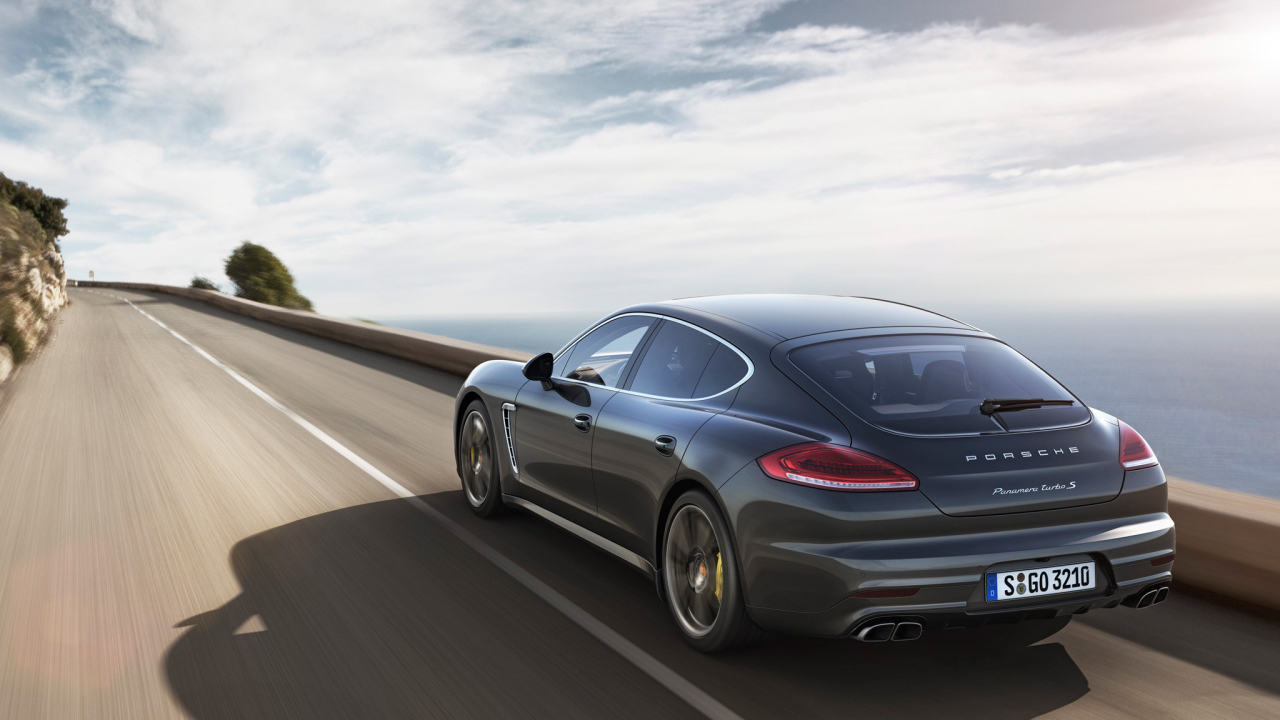  Porsche Panamera Turbo S 2014 с зади