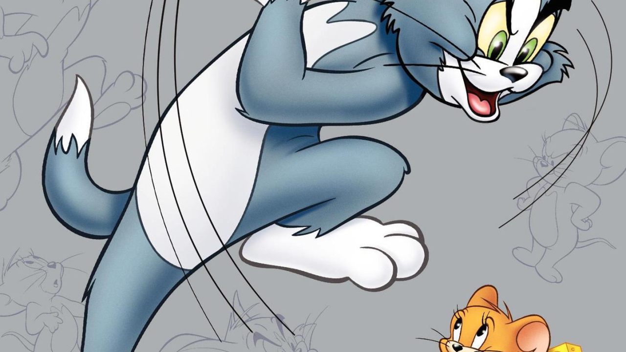 Том и Джерри кот ловит мышь