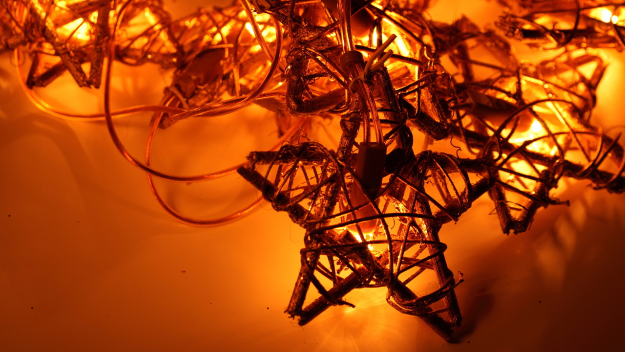 Рождественская красивая гирлянда