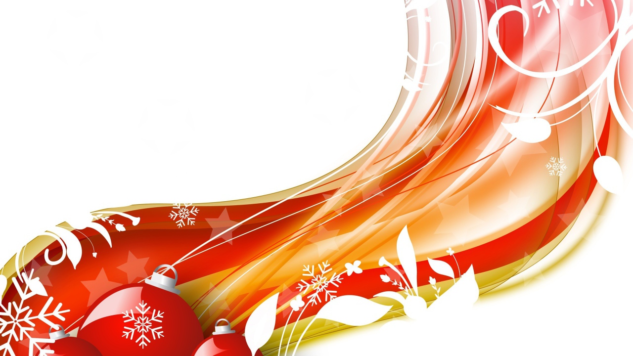 Красивая красно-белая картинка на рождество