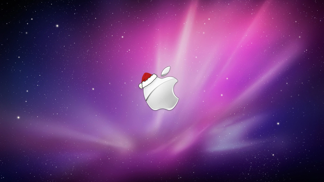 Логотип фирмы Apple на рождество