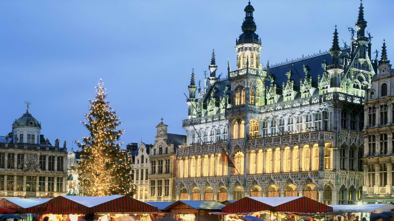 Рождественская елка в Брюсселе