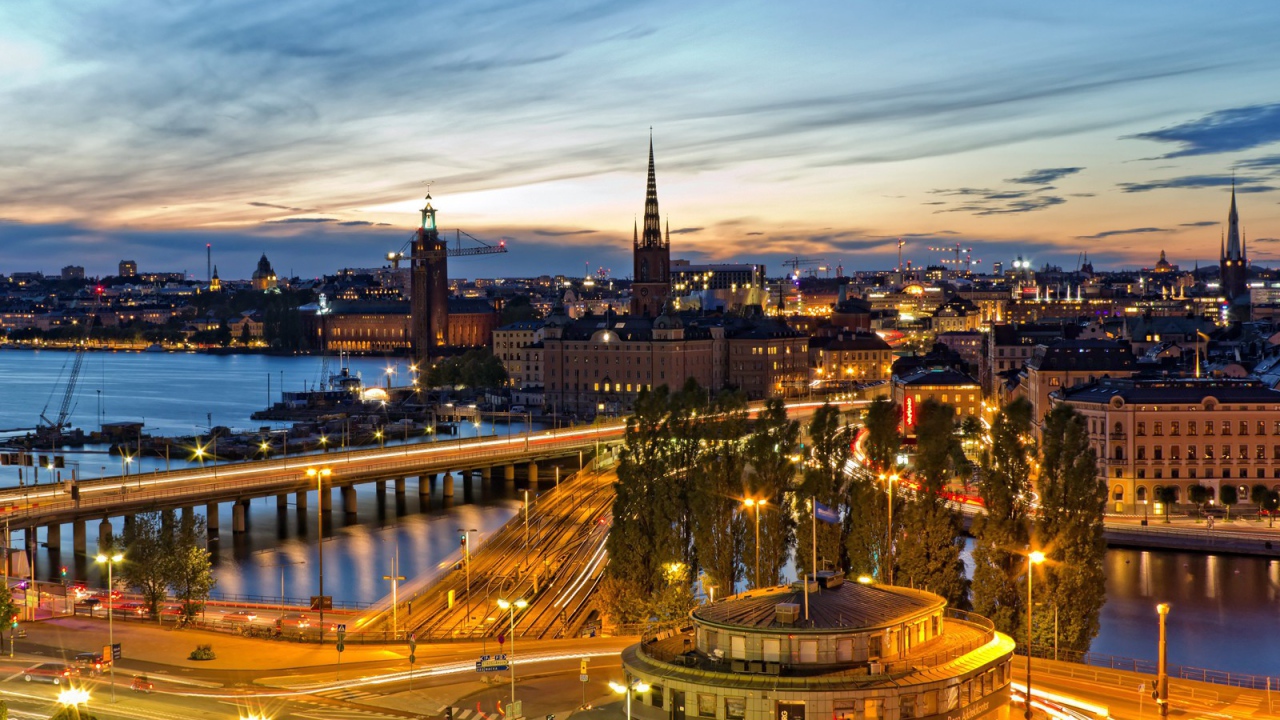 Стокгольм на закате