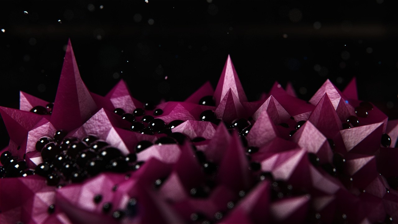 Розовые кристаллы