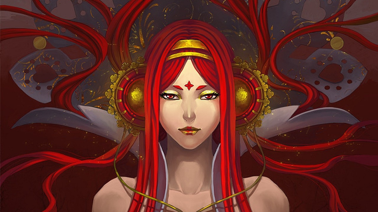 Рисунок девушки с наушниками