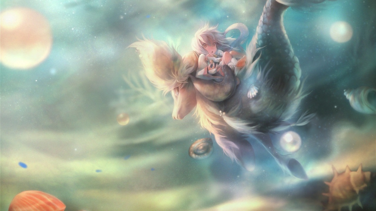 Девочка в подводном царстве