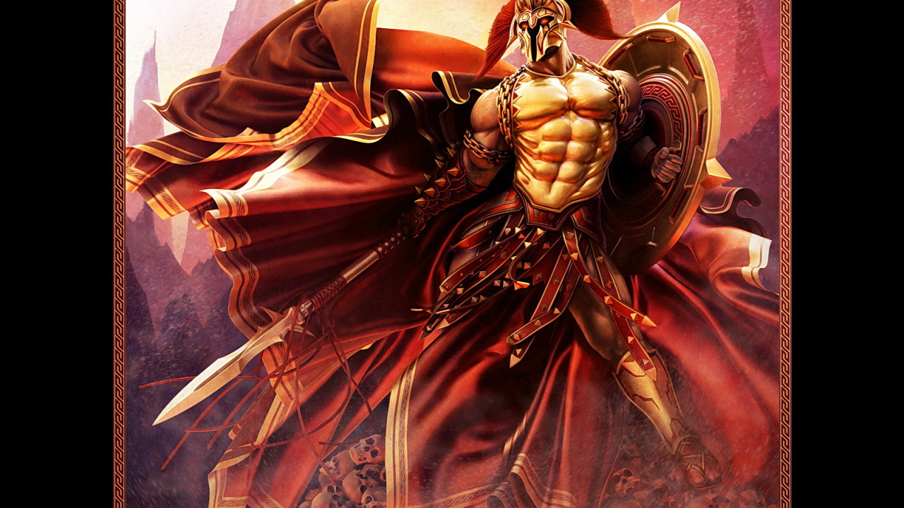 Воин на горе из черепов