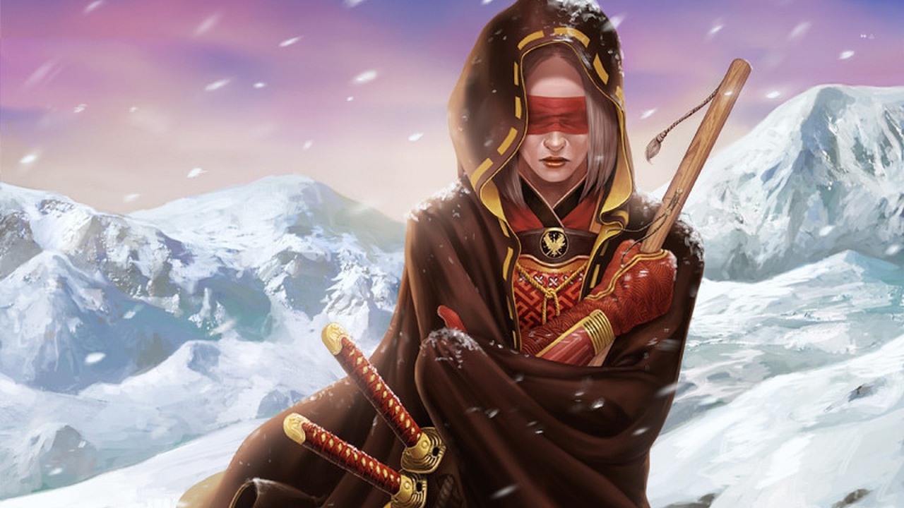 Воин с повязкой на глазах