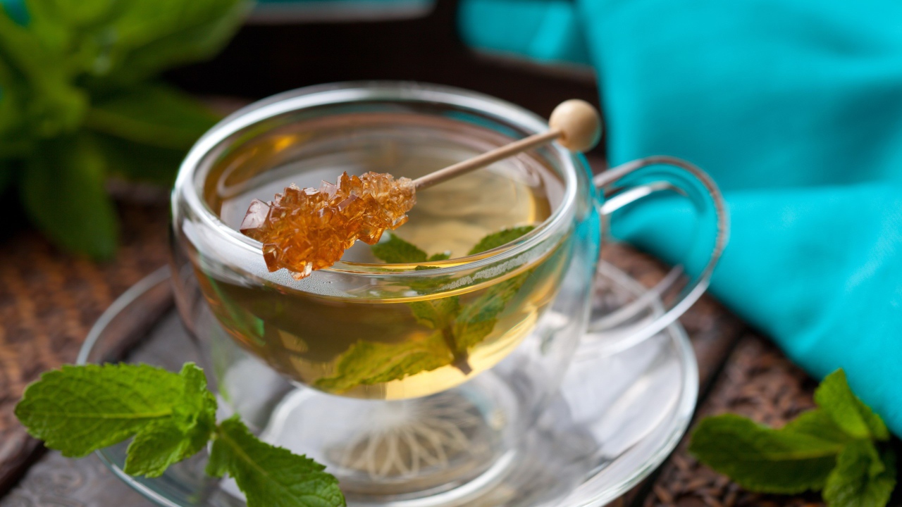 Зеленый чай с медом