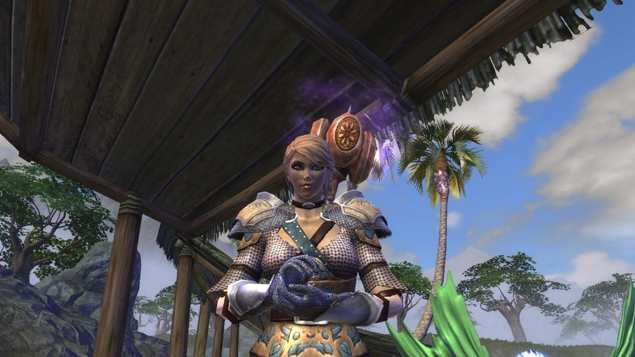 Девушка воин из видео игры