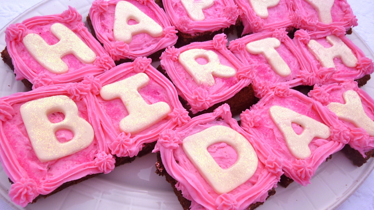 Вкусные пирожные на день рождения