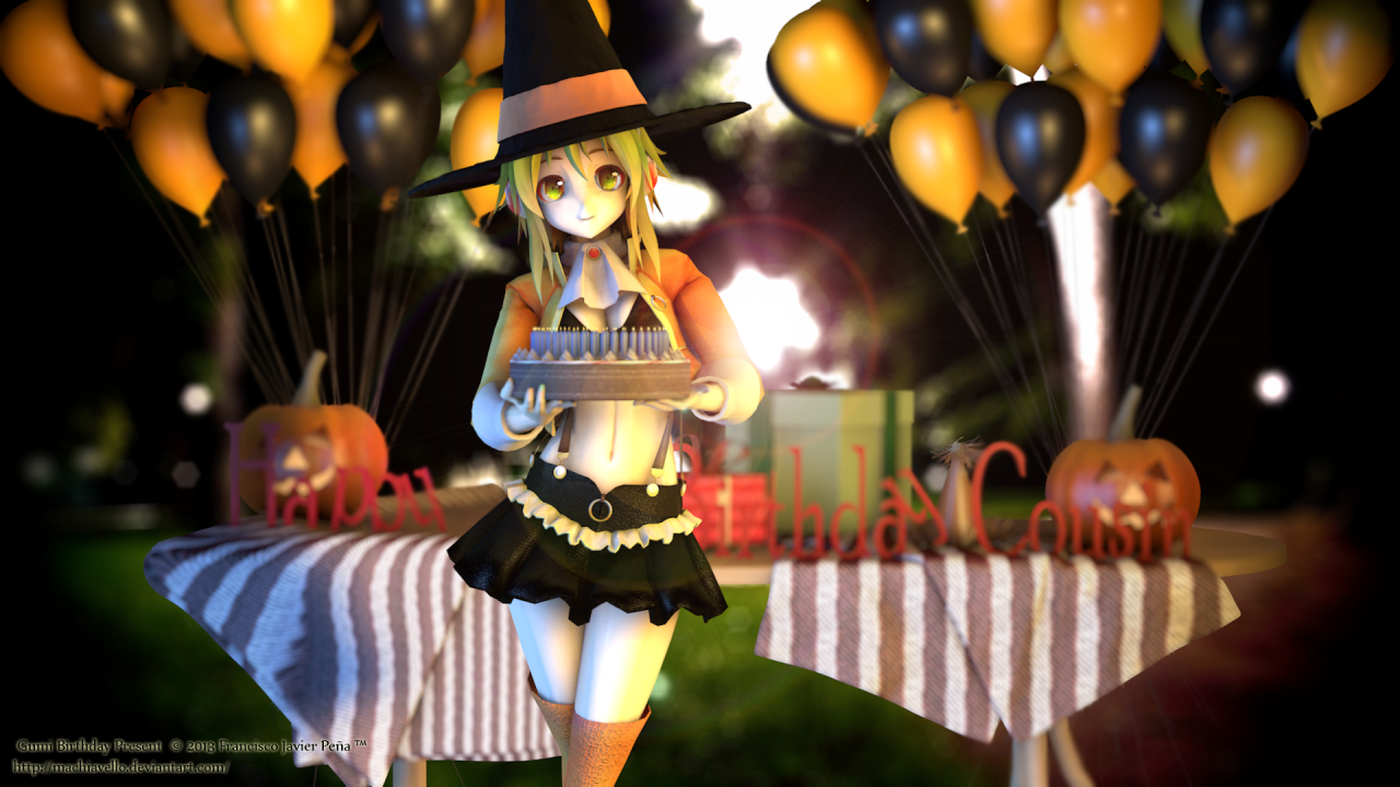 Девочка с тортом на день рождения