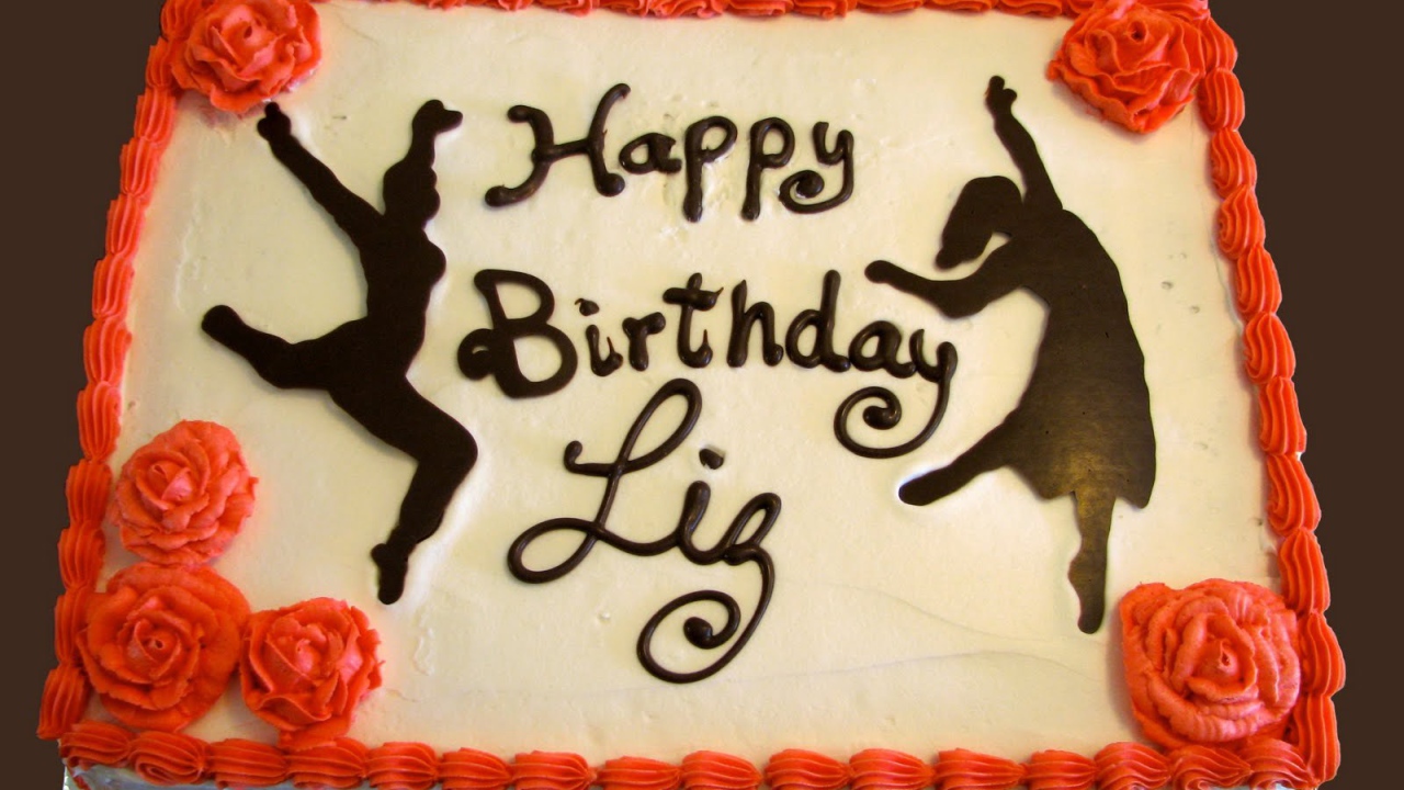  Оранжевый торт на день рождения