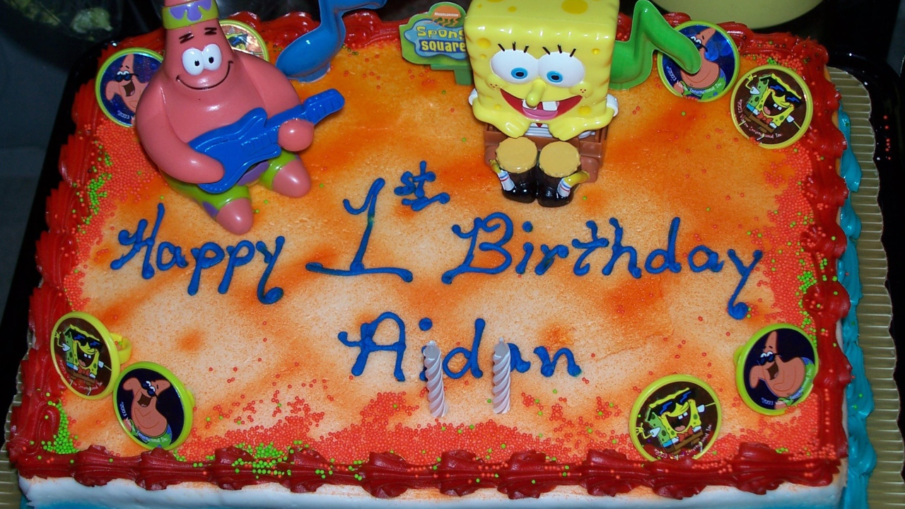  Губка Боб Квадратные Штаны торт ко дню рождения