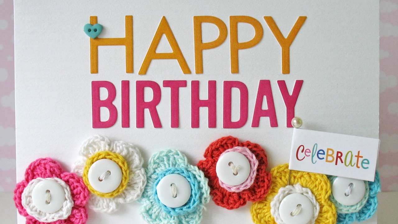 Сладкая открытка на день рождения