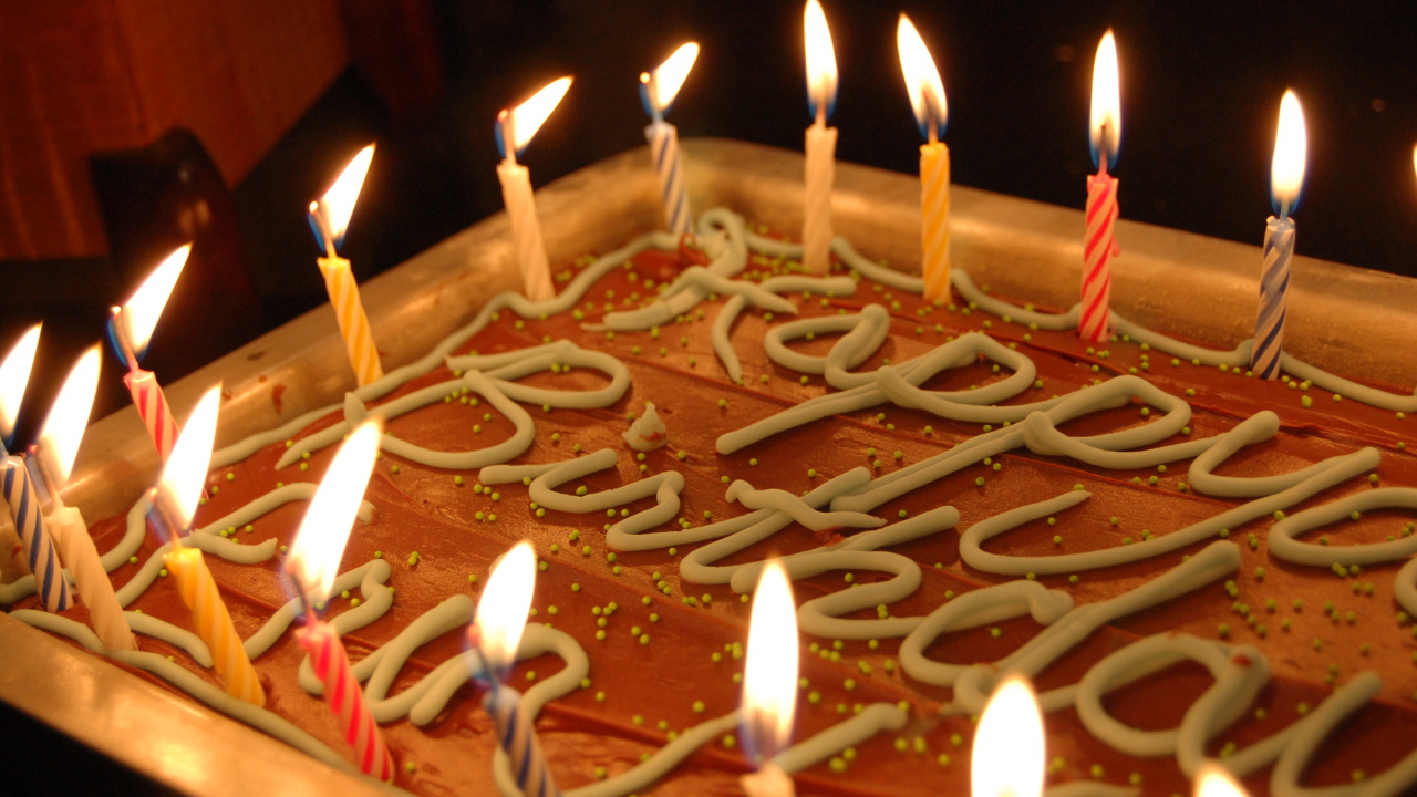 Вкусный пирог на день рождения