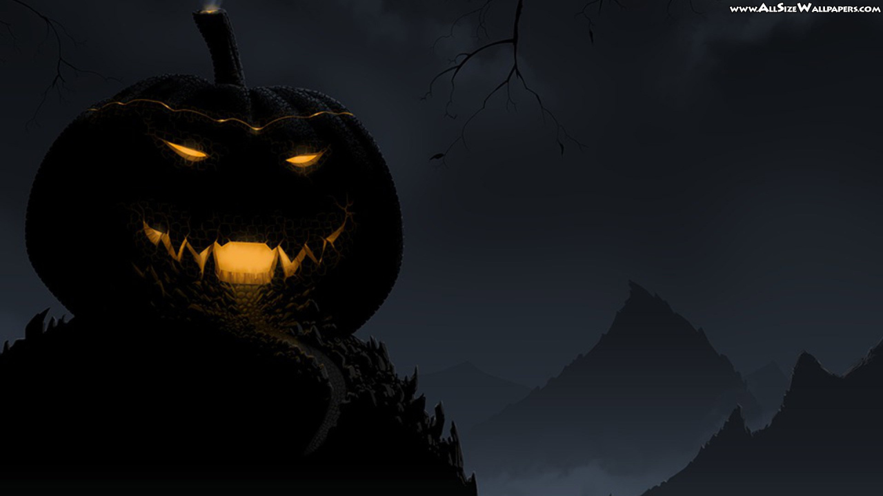 Хэллоуин дома из тыквы