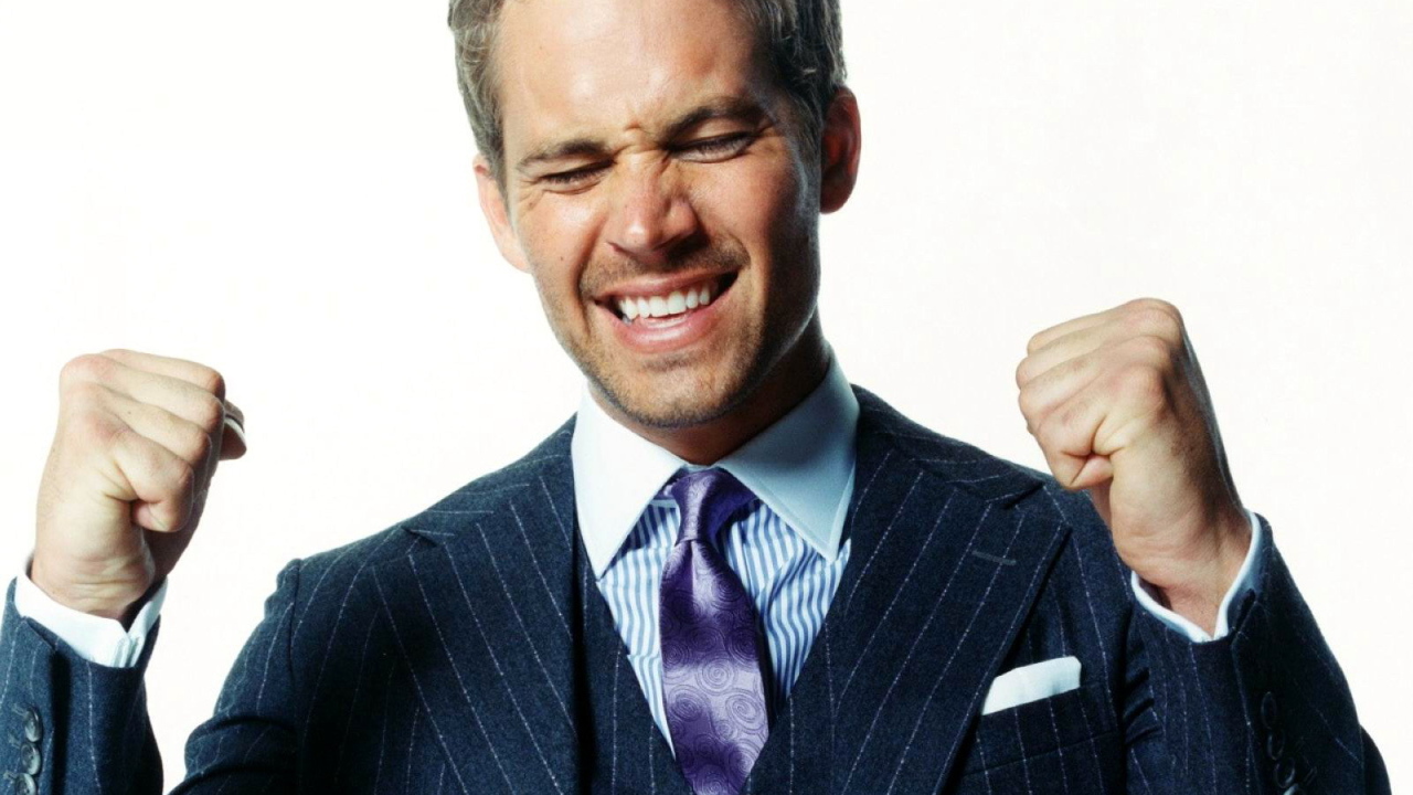 Пол Уокер очень счастлив