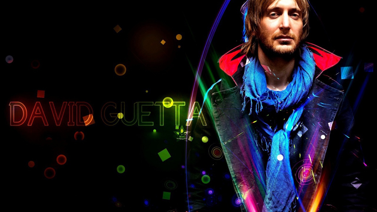 David Guetta on the beautiful background