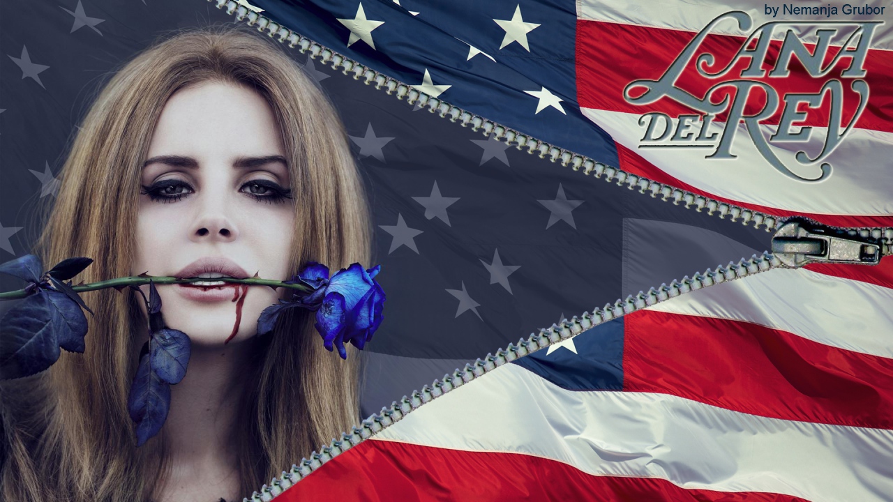 Lana Del Rey голубая роза