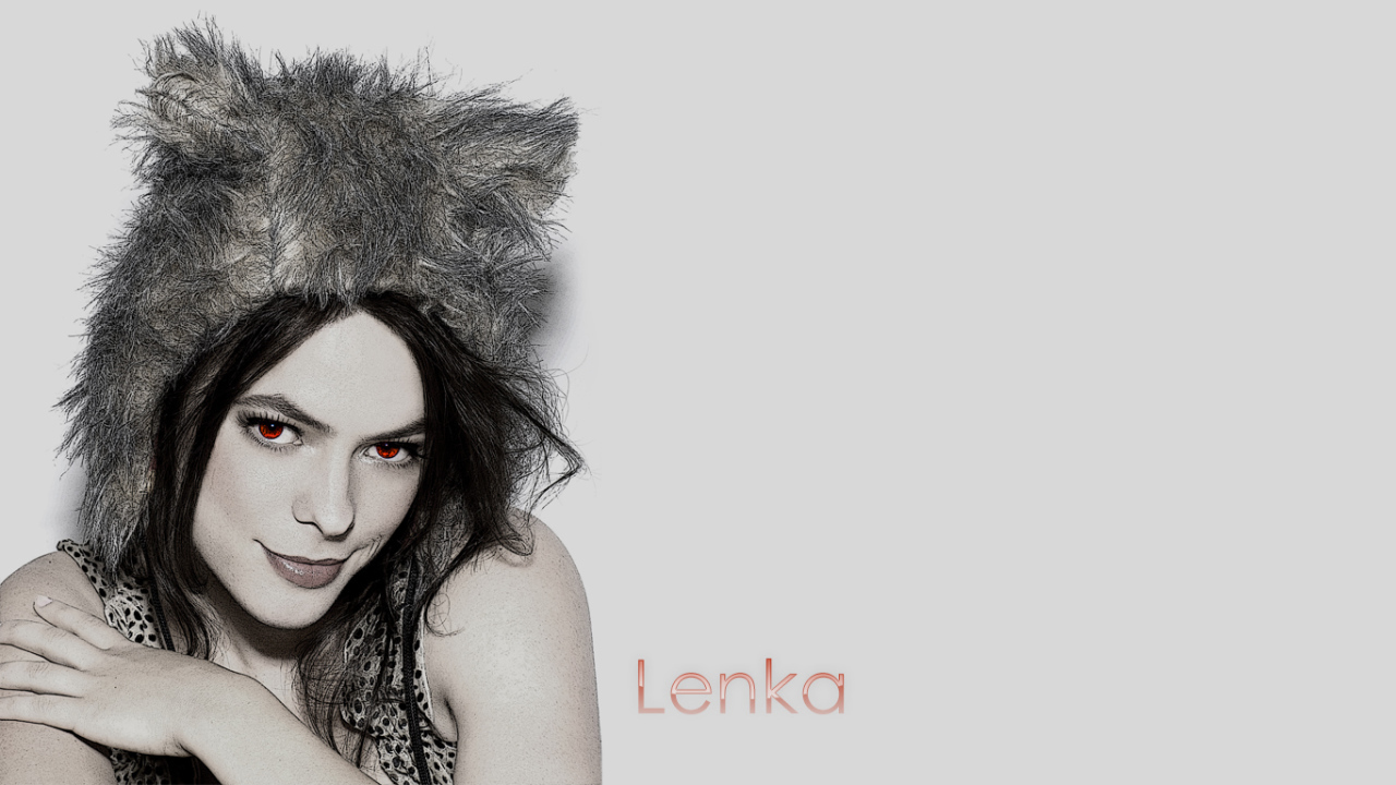 Lenka in woolen hat