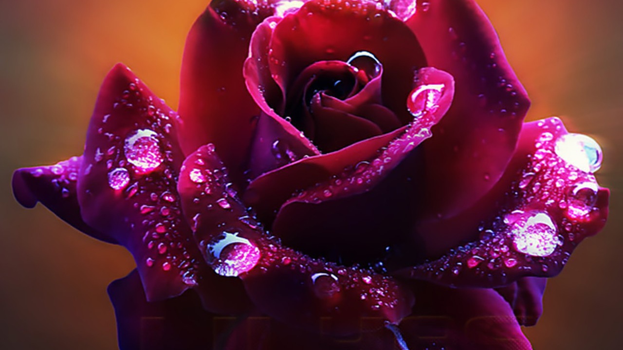 	 Dark red rose